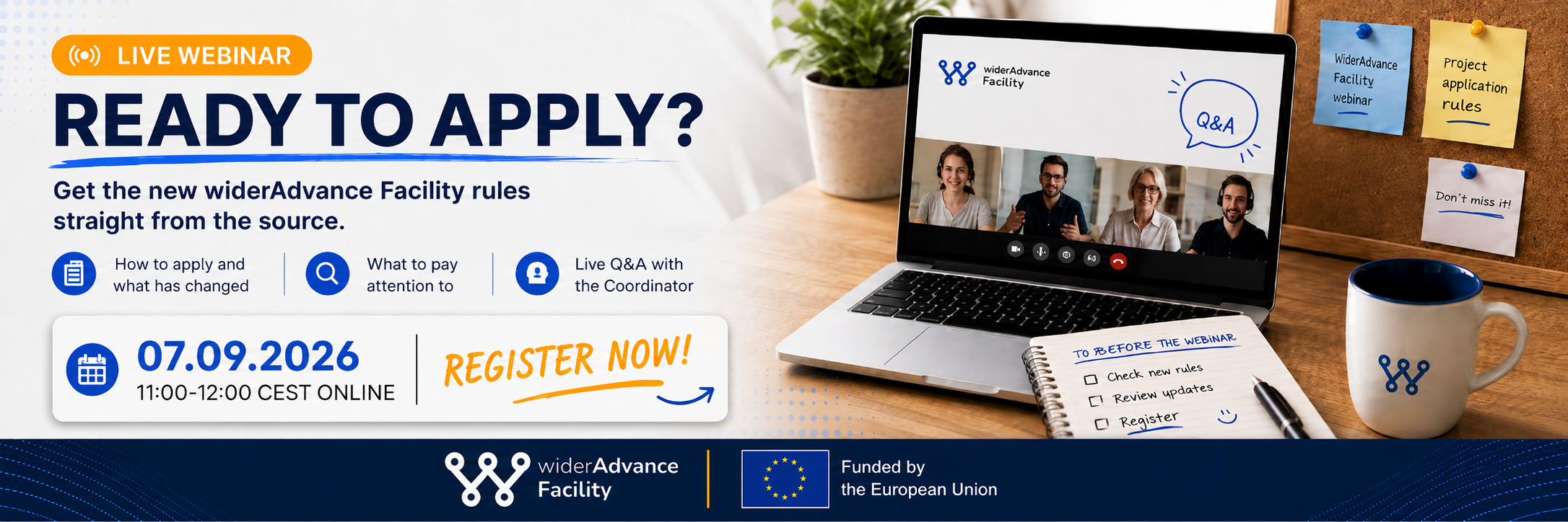 How to apply to the widerAdvance Facility